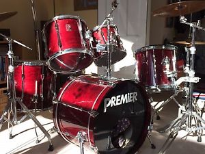 Vintage Premier XPV Kit, Maple shells Rosewood color and with Zildjian Cymbals