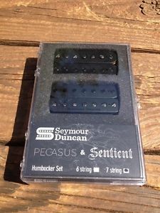 NEW Seymour Duncan Pegasus / Sentient 7 String Pickup Set Black 11108-95-B7