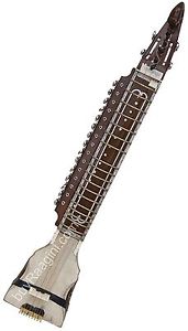 Peacock-End-Special-Horse-Hair-Bow-With-Pick-up Wood-Dilruba