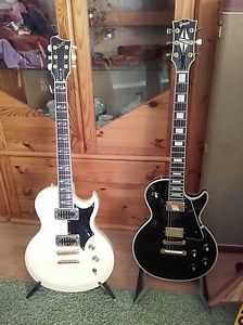 GRECO made in Japan, weisse Les Paul Deluxe Kopie mit Archtop Back - sehr selten