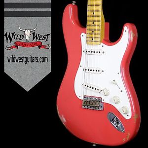 Fender Custom Shop 1957 Stratocaster Relic Fiesta Red Maple Board