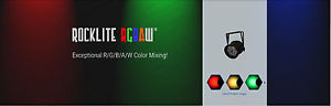 Rocklite RGBAW LED Uplights w/ ADJ DMX Operator, Weddings, Laser Show, Dance DJ