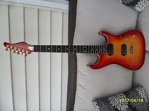 Zion Technologies Classic set neck Guitar - Cherry Sunburst with Case