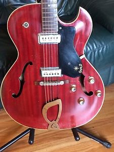Vintage 1963 Guild Starfire II Hollow Body Electric Guitar Cherry Finish