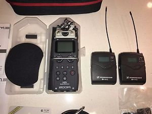 Sennheiser ew100 G3 Wireless Microphone Lav and Zoom H5N Digital Recorder