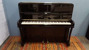 Small, Black “Kemble” overstrung piano.We can Deliver.