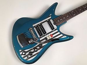 60's Silvertone Teisco Del Rey Shark Fin ET-312 Triple Pickup Electric Guitar