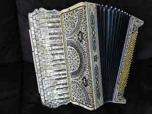 Piano Accordion with EXTRA 3 Rows of Chromatic Keys