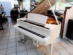 Flügel Sauter ca. 160cm, weiß poliert, Renner-Mechanik, Made in Germany