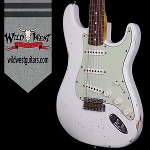 Fender Custom Shop 1963 Stratocaster Relic Rosewood Fretboard Olympic White