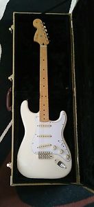 Fender Jimi Hendrix Strat in Olympic White with tweed hard case. Never used.