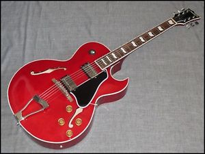 Used! ESP Japan -Edwards- Full-Acoustic Guitar E-FA-200MA Cherry Seymour Duncan