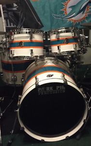 Custom Made Pork Pie USA Custom Maple Miami Dolphins Shell Pack...Only One Made