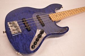 ESP AMAZE-CTM Blue Used Electric Bass Guitar Free Shipping