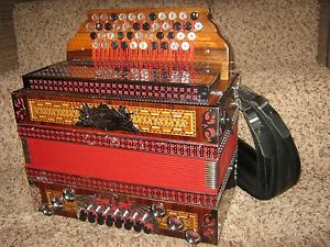 Melodija Baldoni Unique Hybrid 4 Row Chromatic Diatonic Button Box Accordion