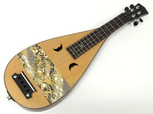 Asuka string instrument U2B-15E Biwa Concert Ukulele Free Shipping From Japan #