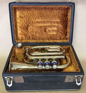 Amati Kraslice Small Brass Trumpet Made In Czechoslovakia