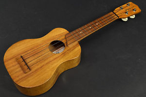 Kamaka Soprano Ukulele White Label 1970's Vintage Natural Made in USA Ukulele