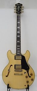 1980 GRECO  SUPER VIEW SV800 SEMI ACOUSTIC GUITAR NATURAL FUJIGEN HSC 335