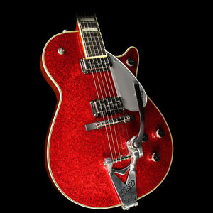 Used 2015 Gretsch G6129T-RDSP-LTD15 Duo Jet Electric Guitar Red Sparkle