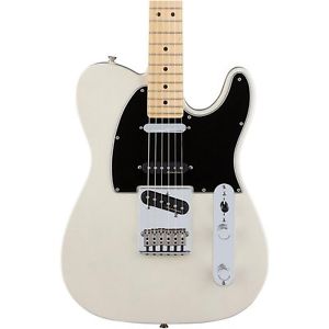 Fender Deluxe Nashville Telecaster Electric Guitar, Maple Fingerboard, White