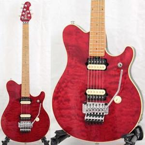 MUSIC MAN EVH Signature Model Trans Red Maple Top E-Guitar Free Shipping