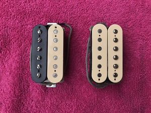 Tim White Timbuckers 2002 Double Cream Zebra Humbuckers PAF