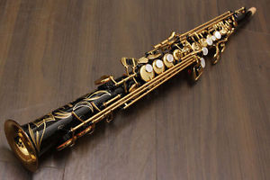 YAMAHA YSS-82ZRB Soprano Saxophone Sax Black Gold 3 Years Warranty Japan