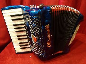 NEW Ottavianelli Piano Accordion Blue Bambina MMM 26 Key 60 Bass Made in Italy