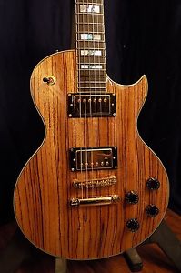 PRESTIGE Premier Zebrawood Solid Body Single Cutaway Double Duncan Humbucks HSC
