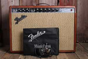 Fender® Lmtd Ed 65 Deluxe Reverb Alnico Pine Electric Guitar Amplifier Tube Amp