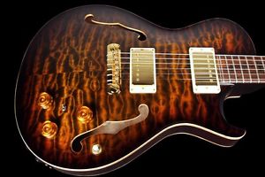 2007 PAUL REED SMITH PRS PRIVATE STOCK SINGLECUT HOLLOWBODY II QUILTED TIGER EYE