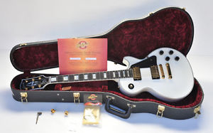 2005 Gibson Les Paul Custom Shop Alpine White ~~Real EBONY Fretboard~ OHSC & COA