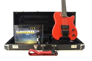 Carvin Allan Holdsworth H1 Headless Semi-Hollow Electric Guitar - Red w/ OHSC