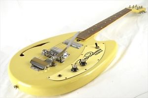 TEISCO MAY QUEEN Yellow w/soft case Free shipping Guiter Bass From JAPAN