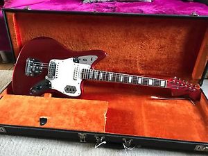 Vintage Fender Jaguar Electric Guitar 1966 Candy Apple Red