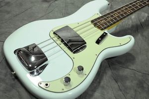 Fender American Vintage 63 Precision Bass Faded Sonic Blue Electric Bass Guitar