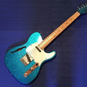 Used! G&L ASAT Classic Tribute Custom Telecaster Guitar Blue Freak Made in Japan