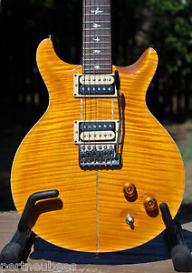 PRS Paul Reed SMITH Santana Yellow II Brazilian Rosewood Fretboard Guitar w/Lthr
