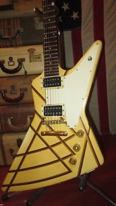 Vintage 1984 Gibson Designer Series Explorer Fat Neck Plays Great w/ Hard Case