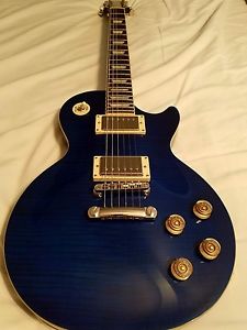 Epiphone Les Paul 60s Tribute Plus: Midnight Sapphire: With Hard Case: USED