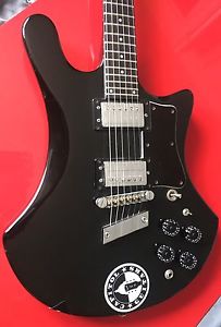Guild S-300 Vintage Guitar Black Rare Frets Excellent-Incredible Tones-Hard Case