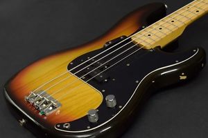 Fender 1976 Precision Bass Sunburst S N Used Electric Bass Guitar Free Shipping