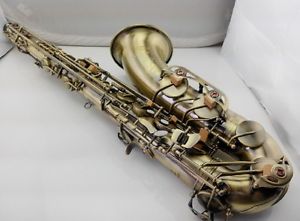 Professional Antique Brass U-Shape B Flat Brass Tenor Saxophone *