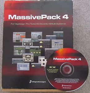 Digidesign MassivePack 4 Software FULL RETAIL Mac & PC Pro Tools HD Accel Venue