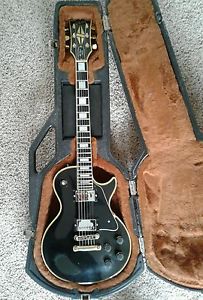 Vintage 1982 gibson les paul custom black beauty with original case