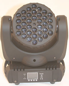 NEW METEOR LED 36 -5W RGBW BEAM 9-11-15 Ch DMX Moving Yoke Light
