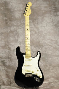Fender USA American Professional Stratocaster Black Maple E-Guitar