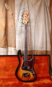 1966 Fender Jazz Bass Vintage Guitar Sunburst