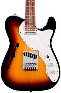 Fender Deluxe Telecaster Thinline Electric Guitar, Rosewood Fingerboard, 3 Color